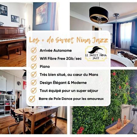 Sweet Nina Jazz Appartement Pour 5 Voyageurs, Situe A La Place De La Republique, Avec Parking Et Lit Queen Size Le Mans Bagian luar foto