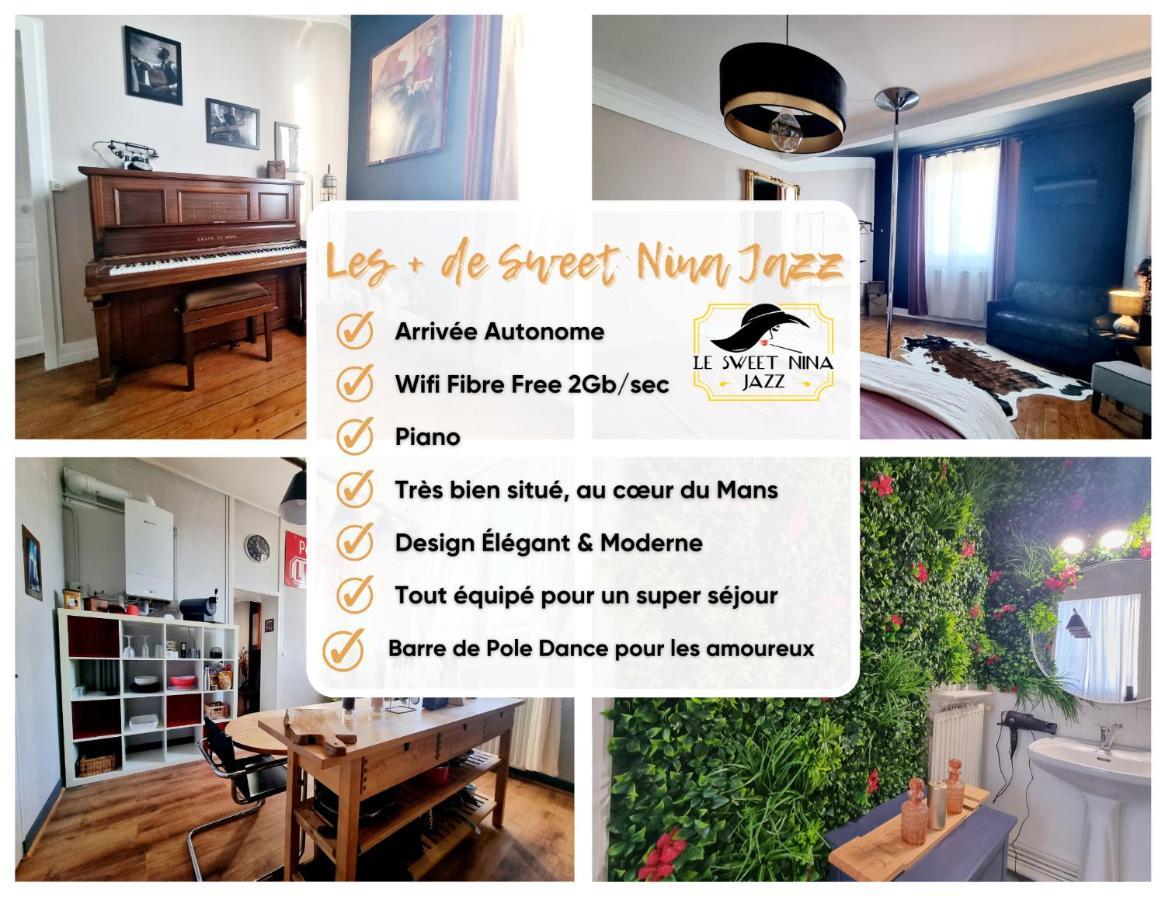 Sweet Nina Jazz Appartement Pour 5 Voyageurs, Situe A La Place De La Republique, Avec Parking Et Lit Queen Size Le Mans Bagian luar foto